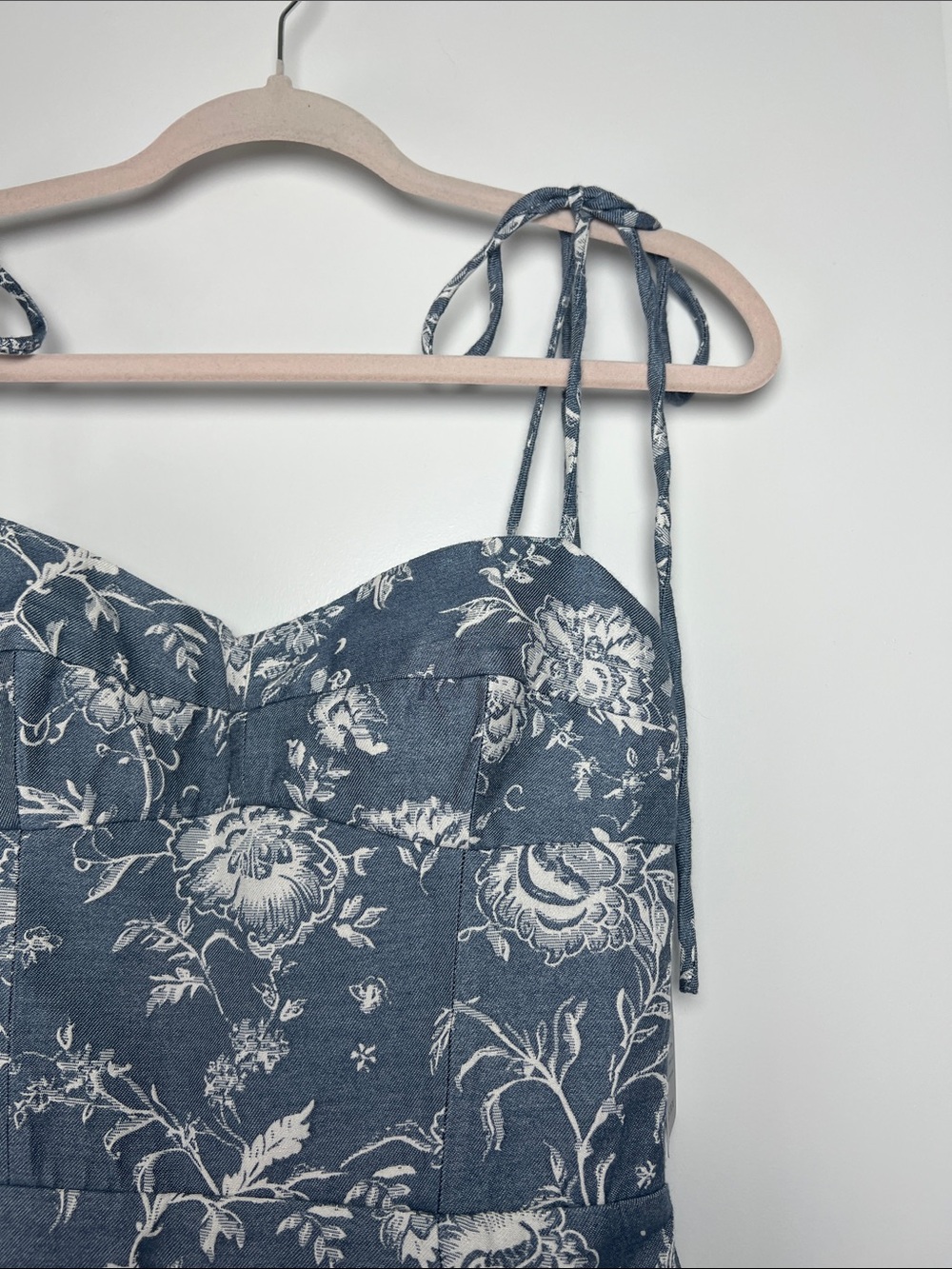 Amanda Uprichard Navy and White Floral Mini Dress - Picture 8 of 13